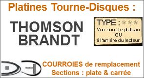 Courroie pour platine tourne disque, plate, ronde - Elcom